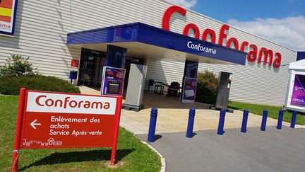 Le magasin Conforama de La Chapelle-des-Fougeretz, près de Rennes (Ille-et-Vilaine). (BENJAMIN FONTAINE / FRANCE-BLEU ARMORIQUE)