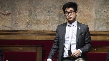 Joachim Son-Forget, dans l'hémicycle de l'Assemblée nationale, le 12 septembre 2018.&nbsp; (VINCENT ISORE / MAXPPP)