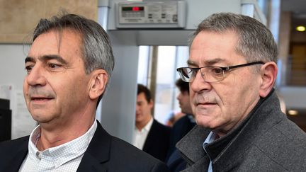 Bruno Odos et Pascal Fauret, le 18 février 2019. (GERARD JULIEN / AFP)