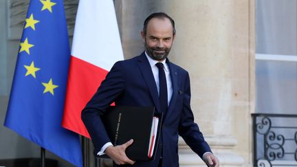 Le Premier ministre Edouad Philippe quitte l'Elysée, le 22 novembre 2017. (LUDOVIC MARIN / AFP)