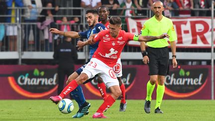 Le Stade Brestois recevait le Stade de Reims samedi 24 août 2019, pour le compte de la 3e journée de Ligue 1. (NICOLAS CR?ACH / MAXPPP)