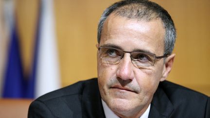 Le président de l'Assemblée de Corse, Jean-Guy Talamoni, le 17 décembre 2015, à Ajaccio. (PASCAL POCHARD-CASABIANCA / AFP)