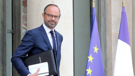 Le Premier ministre Edouard Philippe part de l'Elysée, le 3 octobre 2018. (LUDOVIC MARIN / AFP)