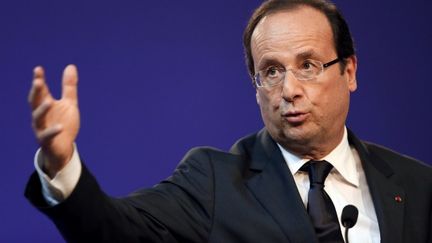 Le discours du pr&eacute;sident Fran&ccedil;ois Hollande, &agrave; l'ouverture de la premi&egrave;re conf&eacute;rence sociale, le 9 juillet 2012 au&nbsp;Conseil &eacute;conomique, social et environnemental, &agrave; Paris. (KENZO TRIBOUILLARD / POOL)