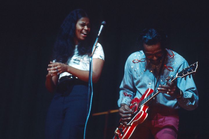 Ingrid Berry en concert avec son père à Londres, le 15 février 1975
 (Andre Csillag / Rex Fea/REX/SIPA)