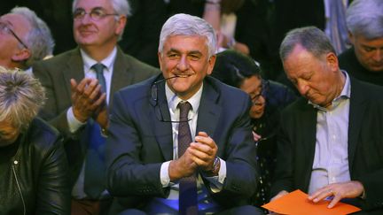 Le président du parti Les Centristes, Hervé Morin, le 11 décembre 2016 à Paris. (PATRICK KOVARIK / AFP)