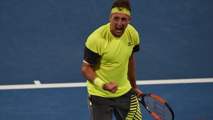 Tennys Sandgren est en quarts de finale de l'Open d'Australie (GREG WOOD / AFP)