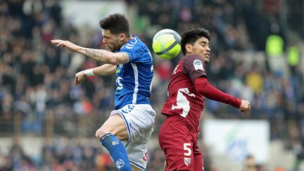 Strasbourg a fait match nul face à Metz (2-2), dimanche 1er avril 2018.&nbsp; (MAXPPP)