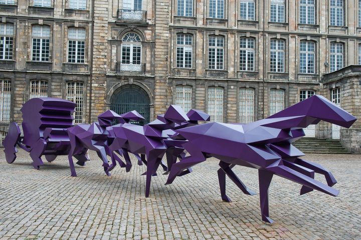 Le "Carosse" de Xavier Veilhan à Arras en septembre 2012, après Versailles en 2009
