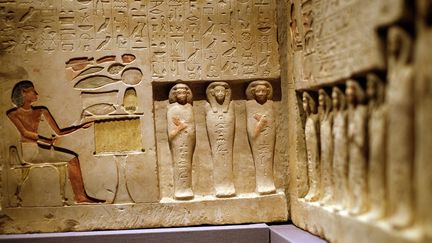 Une vue de l'exposition "Ancient Egypt Transformed" au MET de NY qui ouvre ses portes le 12 octobre 2015.
 (Jewel Samad / AFP)