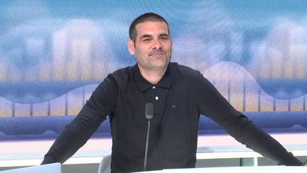 Matthieu Lartot, journaliste de France TV, le 30 août 2023. (FRANCEINFO / RADIO FRANCE)