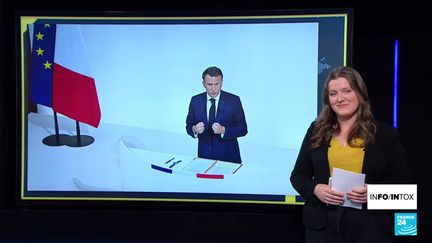 Emmanuel Macron a défendu son choix de dissoudre l'Assemblée Nationale lors d'une conférence de presse. (France 24)