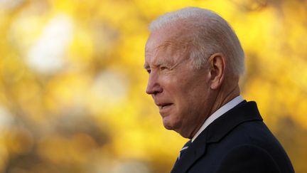 Le président américain, Joe Biden, le 19 novembre 2021, à Washington (Etats-Unis). (ALEX WONG / GETTY IMAGES NORTH AMERICA / AFP)