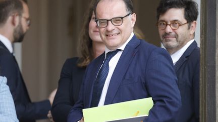 Emmanuel Moulin, alors directeur de cabinet du Premier ministre Gabriel Attal, à l'Elysée le 16 juillet 2024 (LUDOVIC MARIN / AFP)