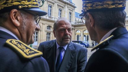 Le ministre de la Justice, Eric Dupond-Moretti, le 7 septembre 2022 à Paris. (QUENTIN DE GROEVE / HANS LUCAS / AFP)