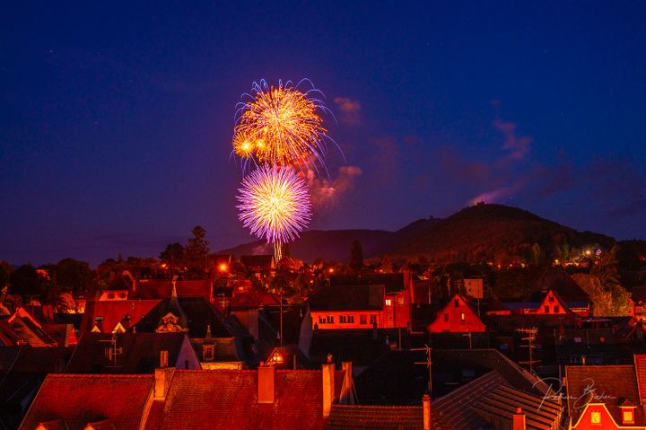 Le feu d'artifice de Saverne a été étudié pour être vu par tous les habitants de la commune. (PATRICE BUCHER)