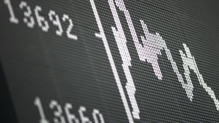 La Bourse de Paris a dévissé (-3,94%), lundi 24 février, ainsi que plusieurs bourses européennes.&nbsp; (DANIEL ROLAND / AFP)