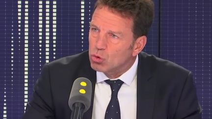 Geoffroy Roux de Bézieux, président du Medef, invité de franceinfo, le 3 septembre 2018. (RADIO FRANCE / FRANCE INFO)