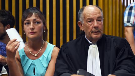 Sabrina Hout au tribunal de Marseille (Bouches-du-Rh&ocirc;ne), le 1er septembre 2015. (ANNE-CHRISTINE POUJOULAT / AFP)