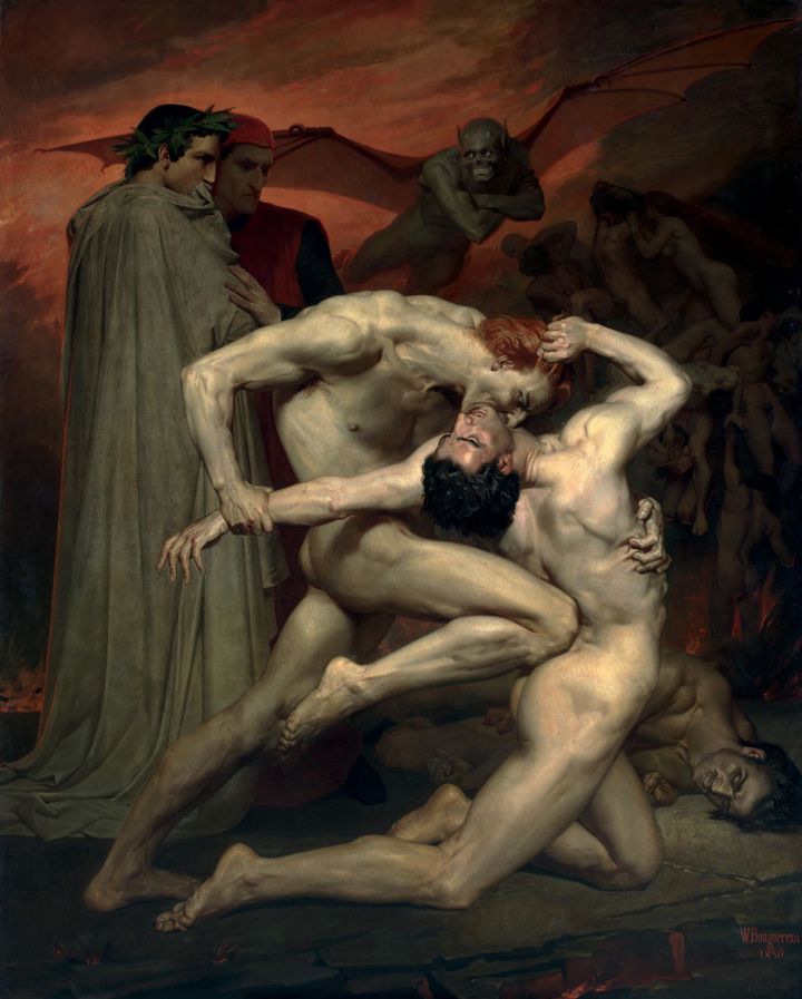 Adolphe William Bouguereau, "Dante et Virgile aux Enfers", 1850, Paris Musée d'Orsay
 (Musée d’Orsay, dist. RMN / Patrice Schmidt)