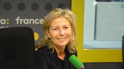 Claire Chazal, présentatrice d'"Entrée Libre" sur France 5. (RADIO FRANCE / JEAN-CHRISTOPHE BOURDILLAT)