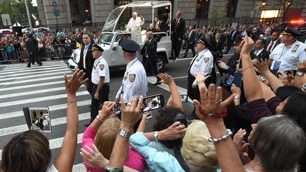 Le pape François acclamé à New York