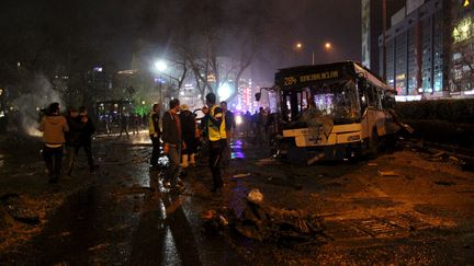 &nbsp; (Explosion dans le centre d'Ankara en Turquie dimanche 13 mars ©reuters)