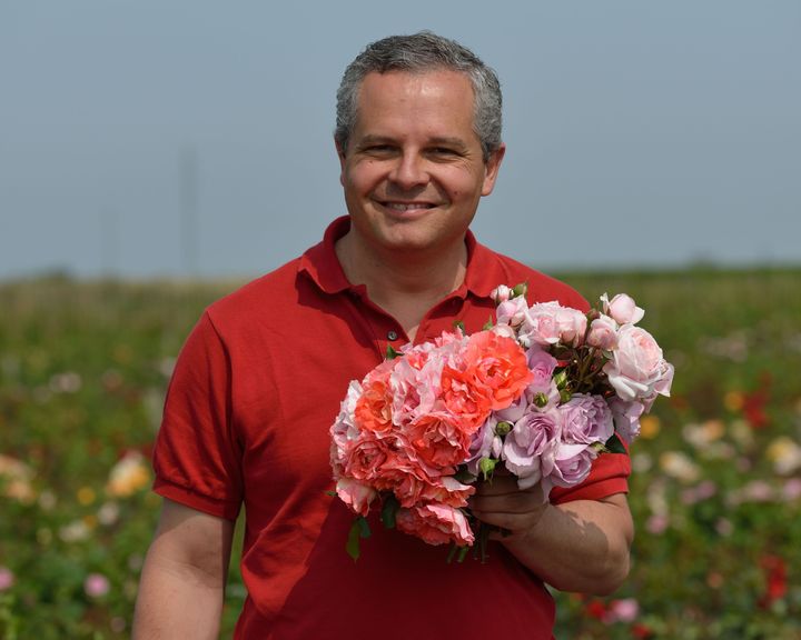 Arnaud Delbard, directeur des Pépinières et Roseraies Delbard. (ISABELLE MORAND / DELBARD / RADIO FRANCE / FRANCE INFO)