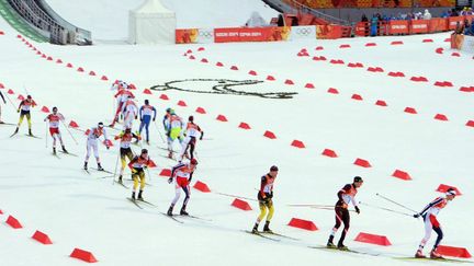 Epreuve de ski de fond. 