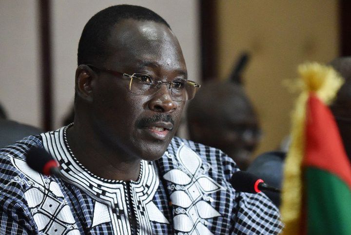 Le Premier ministre du Burkina, Isaac Zida, ancien N°2 de la garde présidentielle. (Photo AFP/Issouf Sanogo)