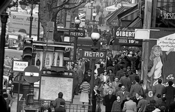 Frank Horvat, Paris au téléobjectif, métro Strasbourg-Saint-Denis, 1956 (Franck Horvat)