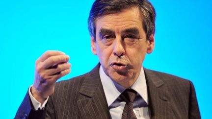 François Fillon tient meeting à Calais, le 30 avril 2012. (AFP - Philippe Huguen)