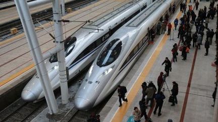 La Chine a inauguré la plus longue ligne à grande vitesse du monde le 26 décembre 2012 (AFP)