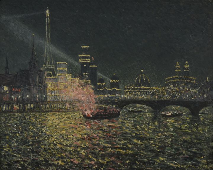 Maxime Maufra, "Féérie nocturne - Exposition Universelle 1900", 1900, Reims, Musée des Beaux-Arts&nbsp; (© Photo : C. Devleeschauwer)