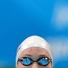 La nageuse fran&ccedil;aise Camille Muffat avant le d&eacute;part de la finale du relais 4 x 200 m nage libre aux Jeux olympiques de Londres (Royaume-Uni), le 1er ao&ucirc;t 2012. (GABRIEL BOUYS / AFP)