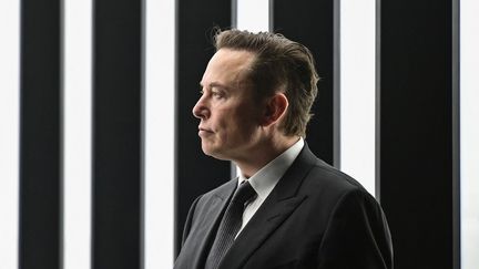 Elon Musk, le 22 mars 2022 à Berlin (Allemagne).&nbsp; (PATRICK PLEUL / POOL / AFP)