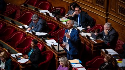 Le sénateur guadeloupéen Victorin Lurel (Parti socialiste). (AMAURY CORNU / HANS LUCAS)