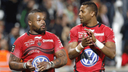 Les Toulonnais Mathieu Bastareaud (à g.) et Delon Armitage