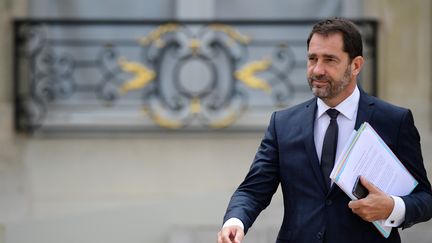 &nbsp;Christophe Castaner à l'Elysée, le 19 juillet 2017 (MARTIN BUREAU / AFP)