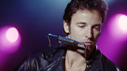 Bruce Springsteen en concert à l'Hippodrome de Vincennes le 18 juin 1988.
 (Gilles Leimdorfer / AFP)