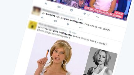 &nbsp; (Les blondes sont... aussi intelligentes que les autres © Capture d'écran Twitter)