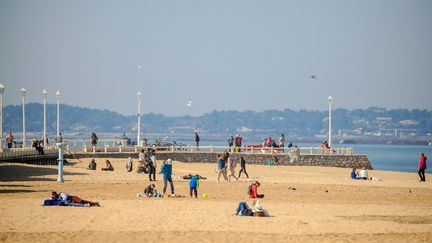 La plage d'Arcachon (Gironde), le 22 février 2019. (MAXPPP)