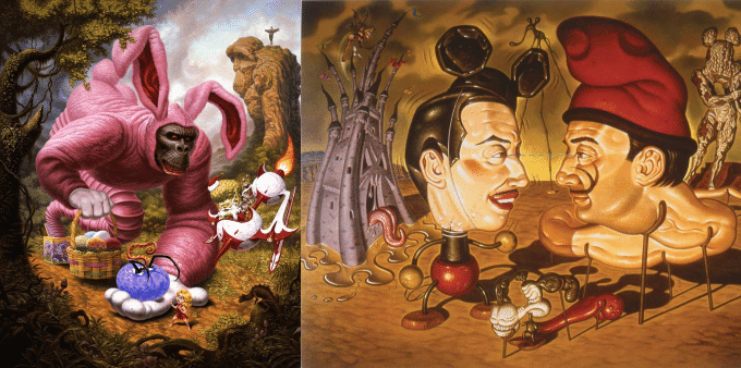 &quot;An Ape Allegory&quot; et Five O’clock Shadows in Disney-Dali Land, Todd Schorr
 (Spacejunk)