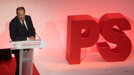 Le premier secr&eacute;taire du PS, Jean-Christophe Cambad&eacute;lis, &agrave; Paris, le 8 septembre 2015. (JACQUES DEMARTHON / AFP)