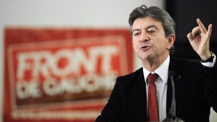 Jean-Luc Mélenchon tient meeting à Nancy, le 14 décembre 2012. (AFP - Jean-Christophe Verhaegen)