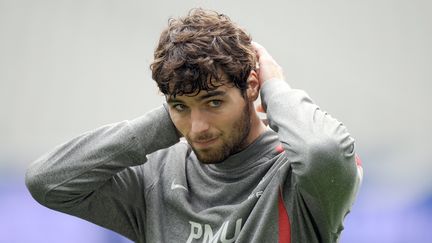 Yoann Gourcuff lors d'un rassemblement de l'&eacute;quipe de France, le 27 mars 2011, au Stade de France, &agrave; Saint-Denis. (FRANCK FIFE / AFP)