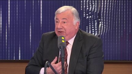 Le président du Sénat, invité du "8h30 Fauvelle-Dély", jeudi 28 février 2019. (FRANCEINFO / RADIOFRANCE)