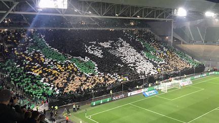 Le Stade Geoffroy-Guichard était en fusion avant le derby face à Lyon (Denis Menetrier / France Info)