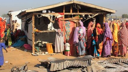 Village ravagé lors d'attaques du groupe islamiste Boko Haram dans l'Etat de Borno (nord-est du Nigeria), le 1er novembre 2018. (AUDU MARTE / AFP)