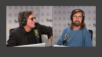 Thomas Dutronc and Pedro Winter, guests of Tout public Thursday September 12, 2024 (FRANCEINFO / RADIOFRANCE)